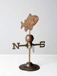 vintage copper fish weathervane