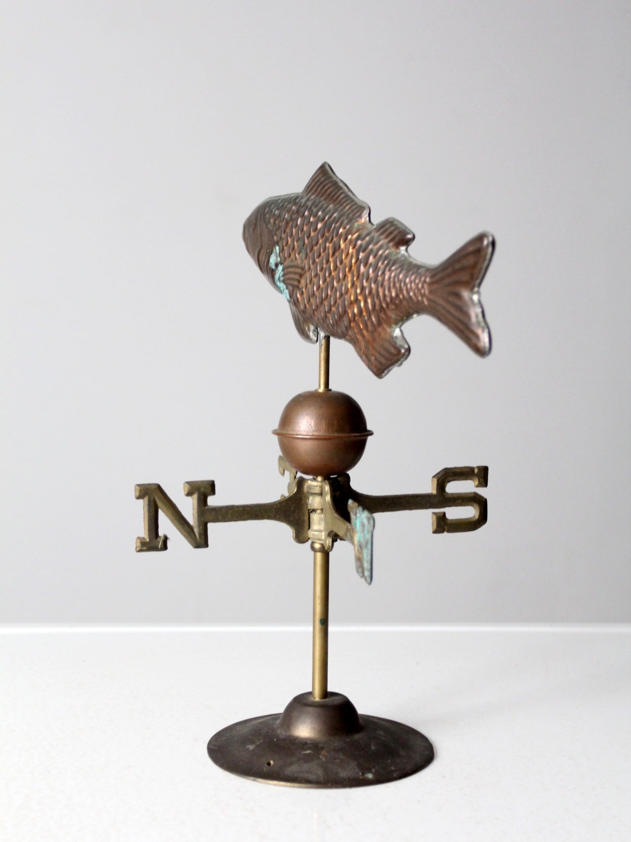 vintage copper fish weathervane