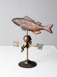 vintage copper fish weathervane