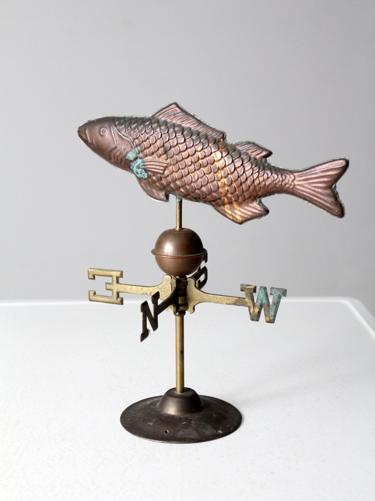 vintage copper fish weathervane