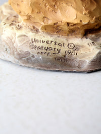 Native American Chief statue circa 1981