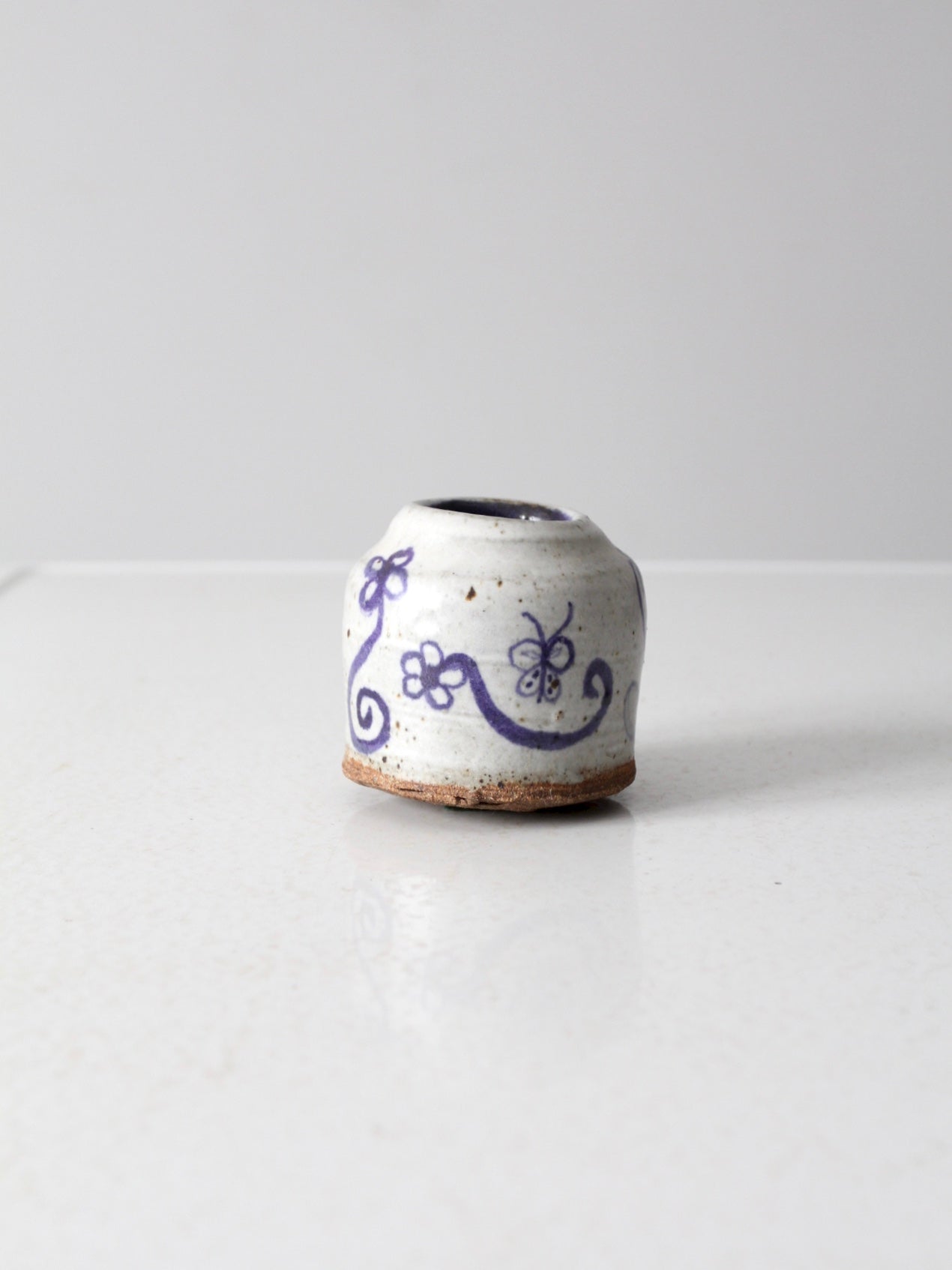 vintage Asian floral vase