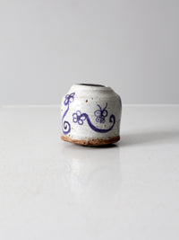 vintage Asian floral vase