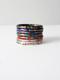 vintage cloisonne bangle collection