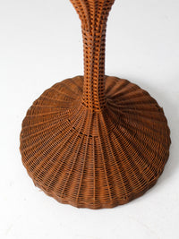 antique wicker plant stand