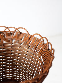 antique wicker plant stand