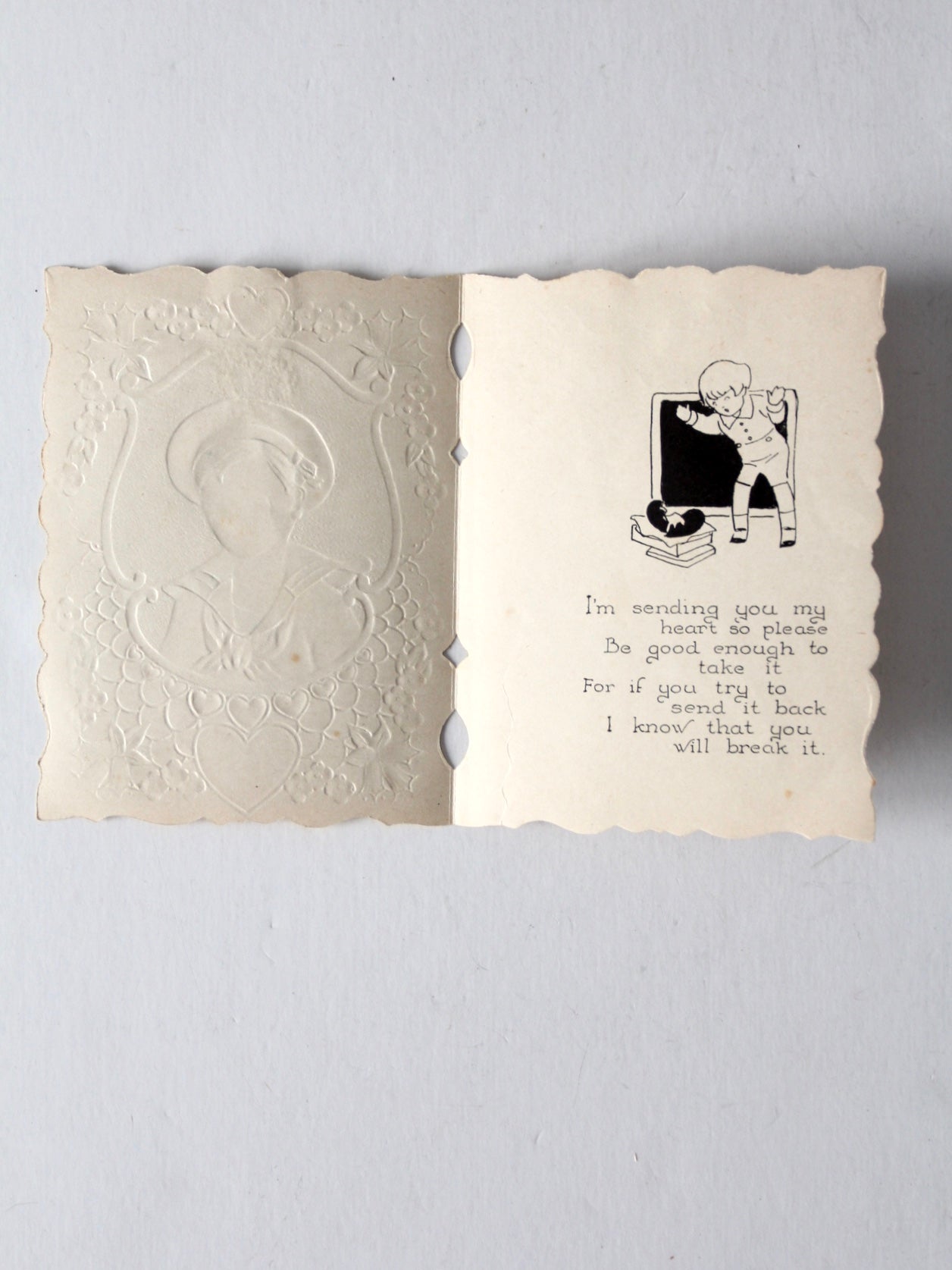 vintage 1920s Valentine's Day card