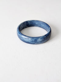 vintage blue marbled bangle