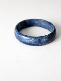 vintage blue marbled bangle