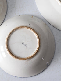 vintage Japanese Blue Willow dishes 4 pc