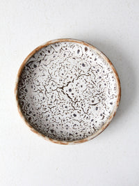 1970s signed studio pottery plate