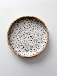 1970s signed studio pottery plate