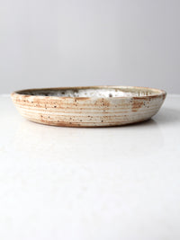 1970s signed studio pottery plate