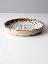 1970s signed studio pottery plate