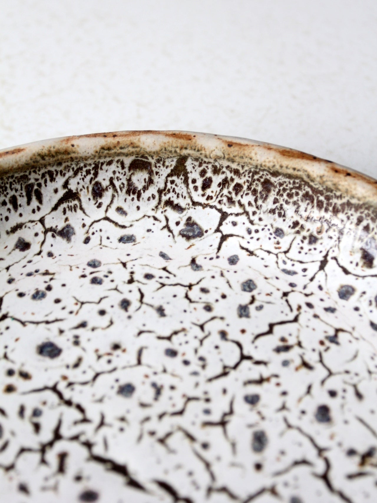 1970s signed studio pottery plate