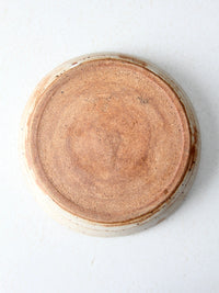 1970s signed studio pottery plate