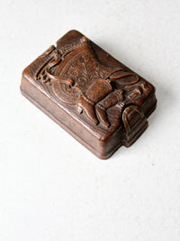 Syroco style box circa 1940s