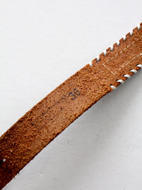 vintage 50s beaded leather belt