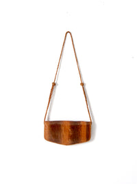 vintage 70s snakeskin shoulder bag