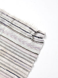 vintage striped rag rug