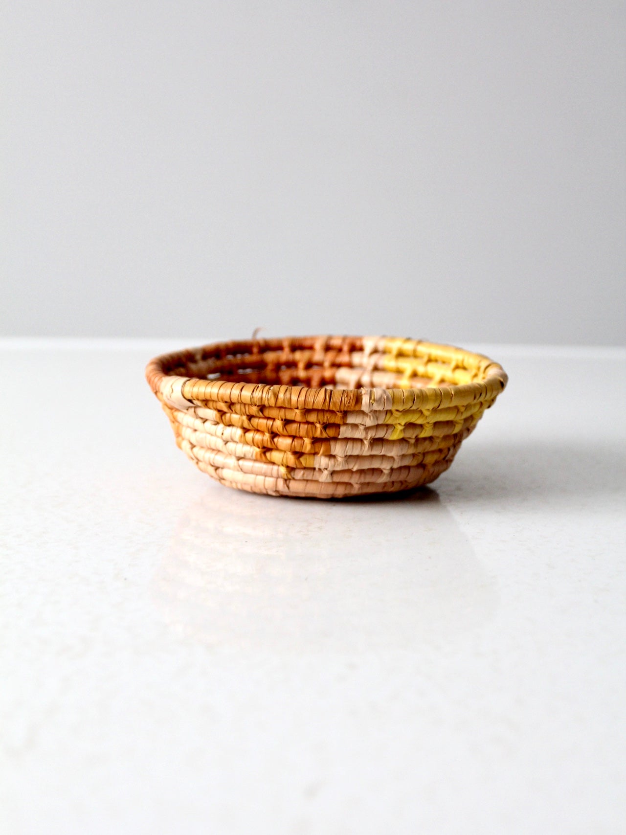 vintage coil basket bowl