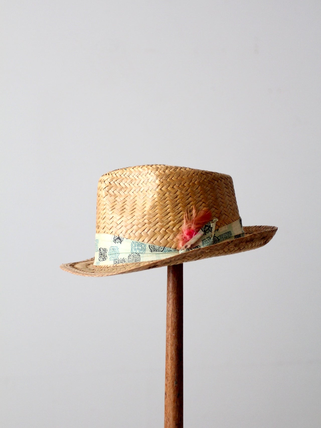 vintage straw fedora