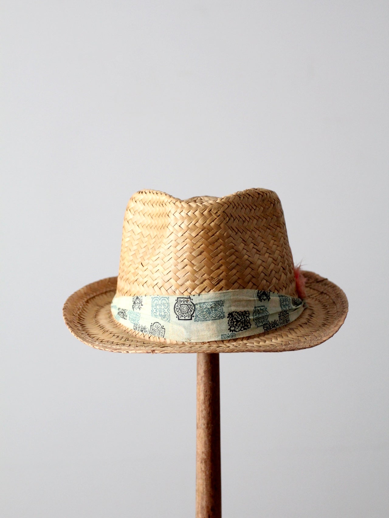 vintage straw fedora