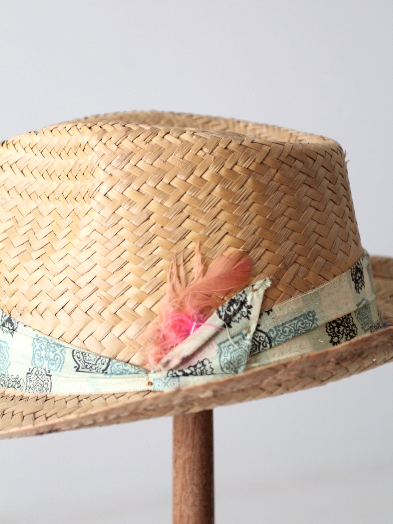 vintage straw fedora