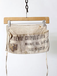 vintage work apron