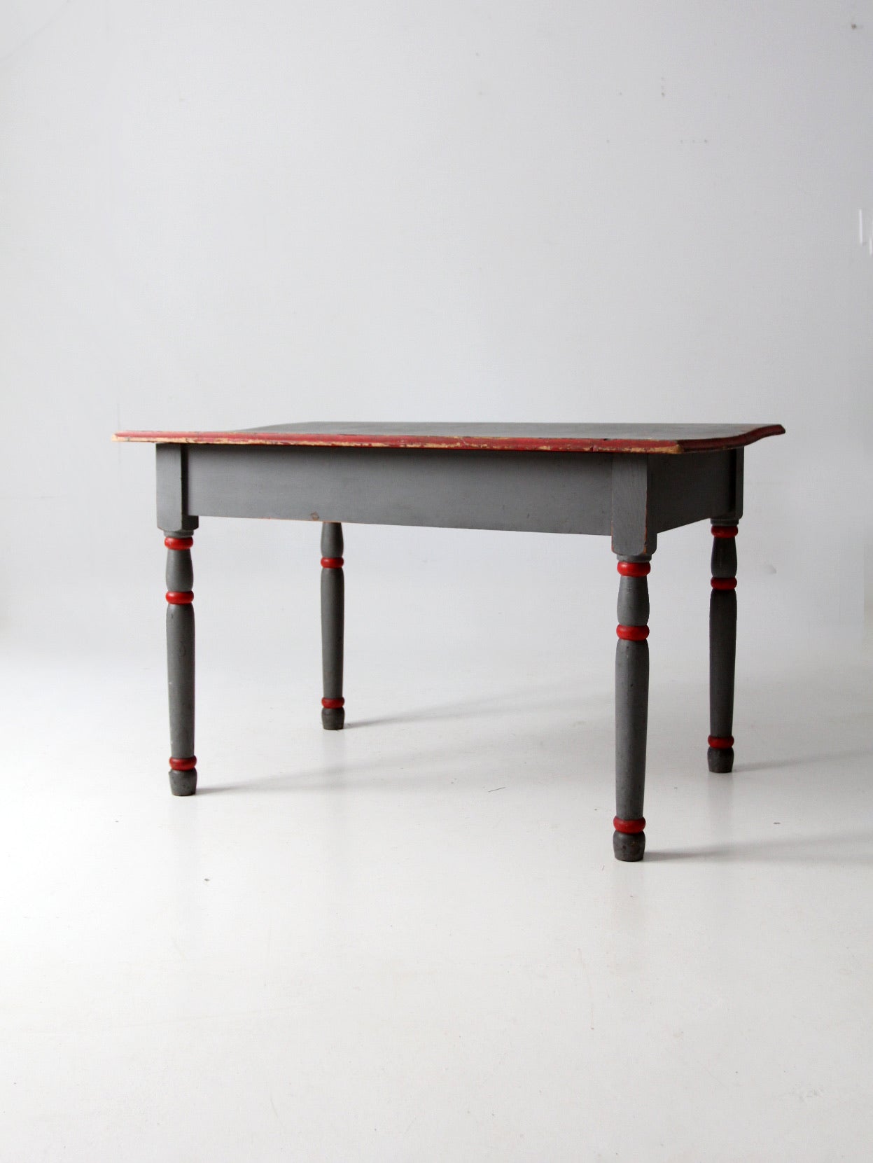 antique painted wood table