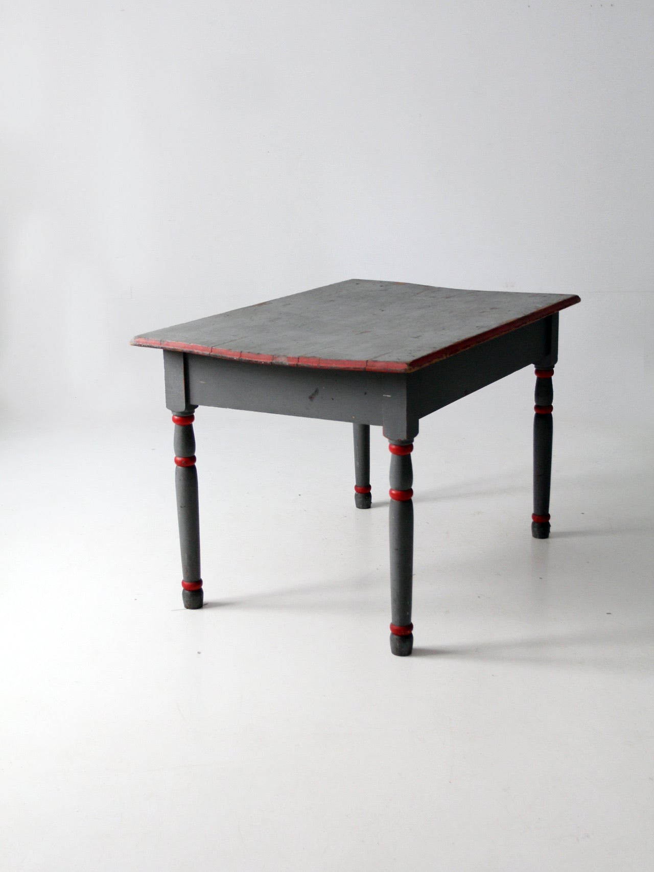 antique painted wood table