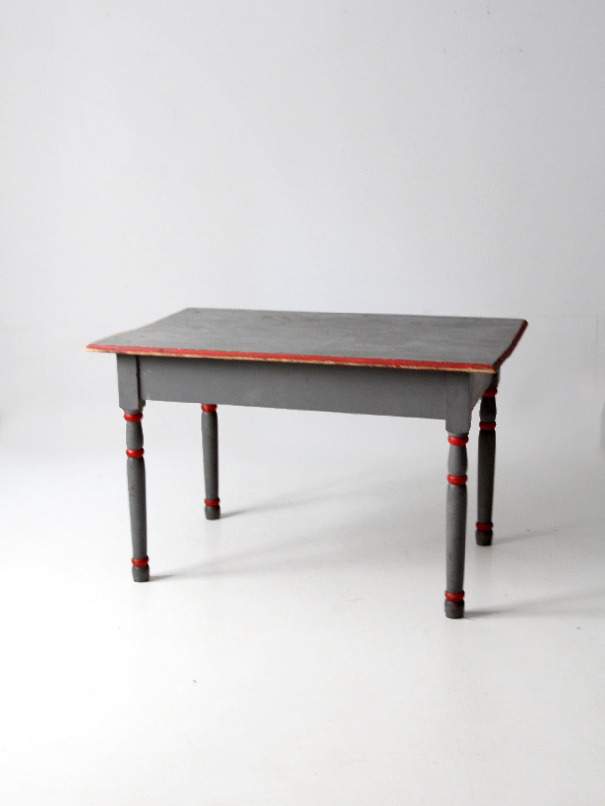antique painted wood table
