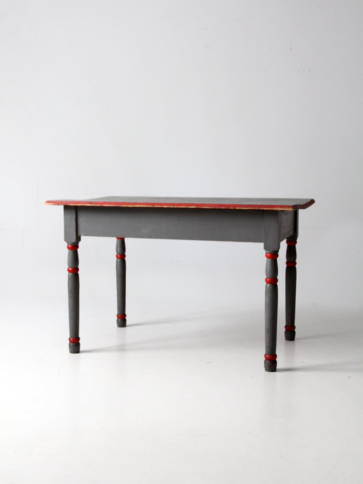 antique painted wood table