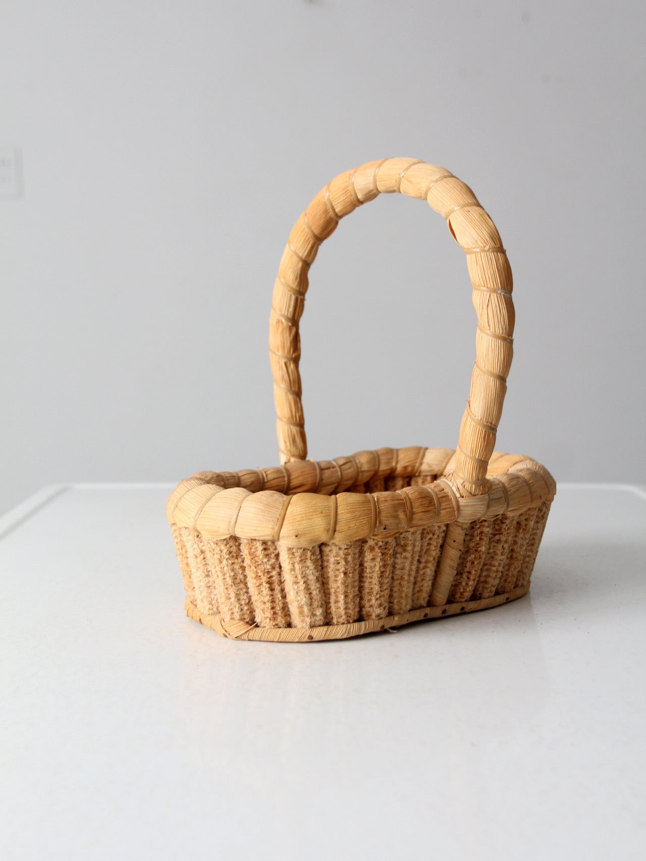 vintage corn cob basket
