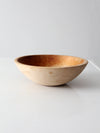 vintage Munising wood bowl