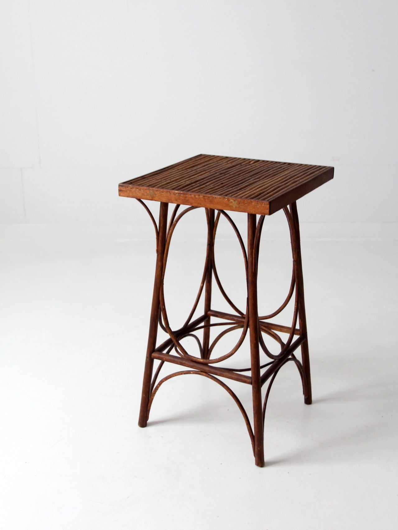 antique rustic side table