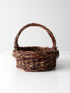 vintage rustic wicker basket