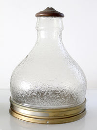 pair of vintage holophane style prismatic glass pendant light shades