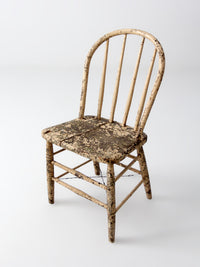 antique primitive spindle back chair