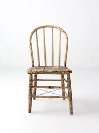 antique primitive spindle back chair