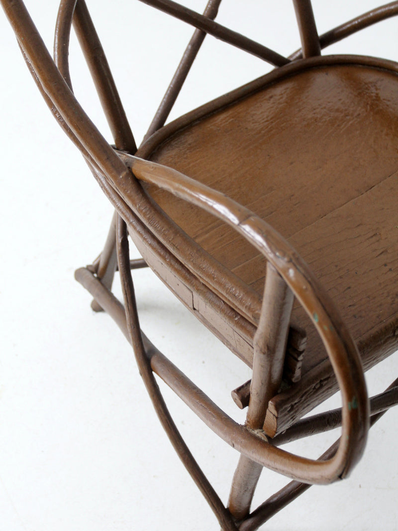 antique Adirondack twig chair