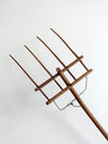 antique primitive hay fork