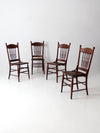 antique pressed back dining chairs set of 4