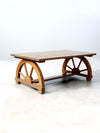 1940s Monterey style faux bois coffee table