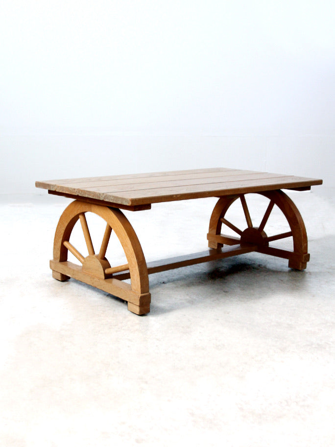 1940s Monterey style faux bois coffee table