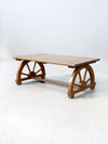 1940s Monterey style faux bois coffee table