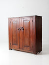 antique primitive cupboard