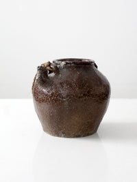antique American earthenware pot