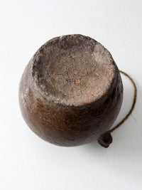 antique American earthenware pot