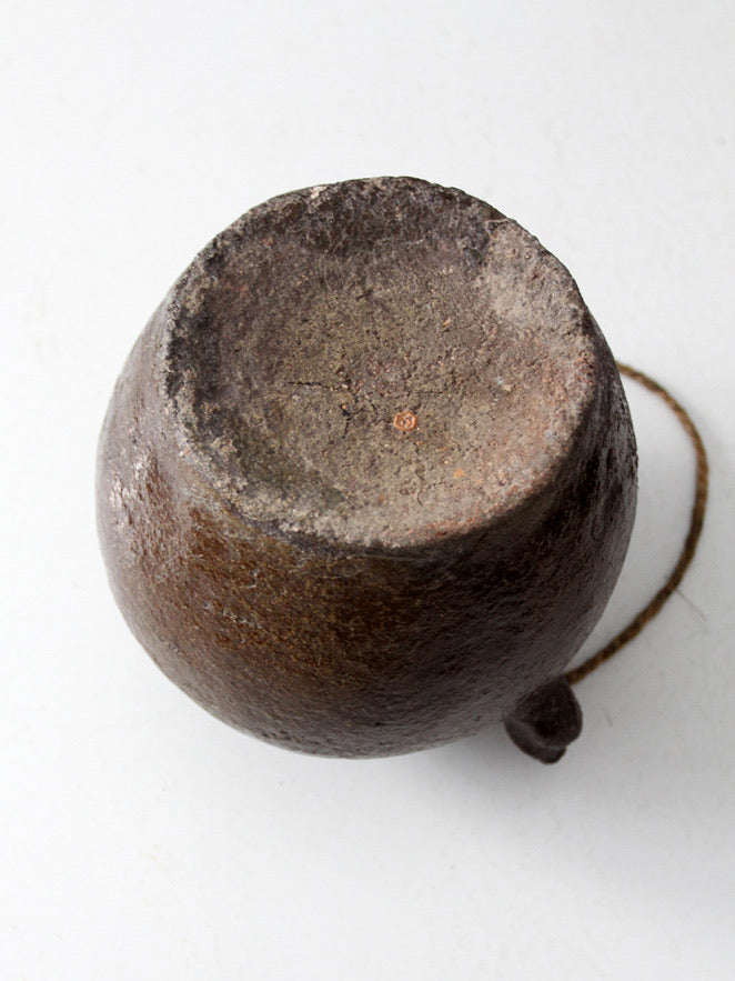 antique American earthenware pot